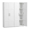 Artiss 2x Buffet Sideboard Cabinet Pantry Hutch Kitchen Storage Organiser White
