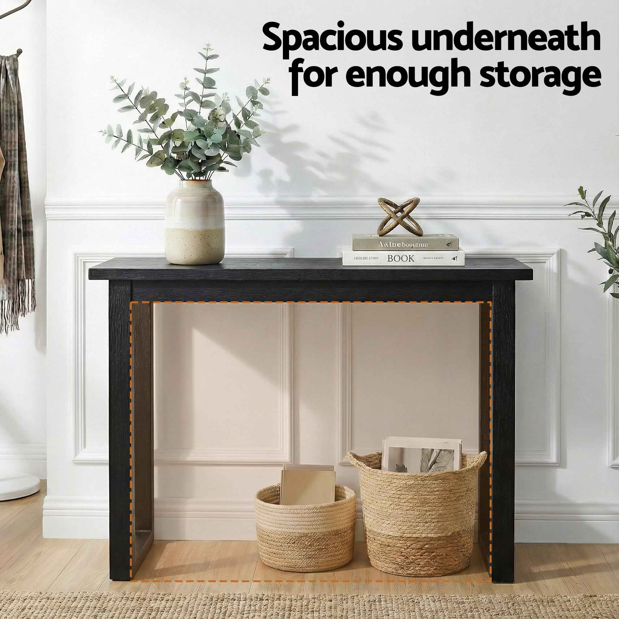 Artiss Console Table 110CM Black