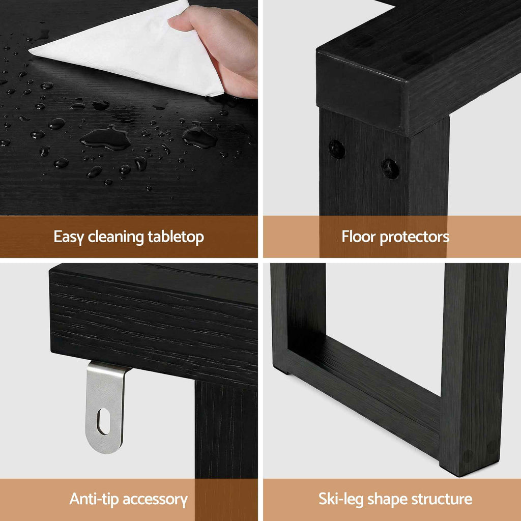 Artiss Console Table 110CM Black