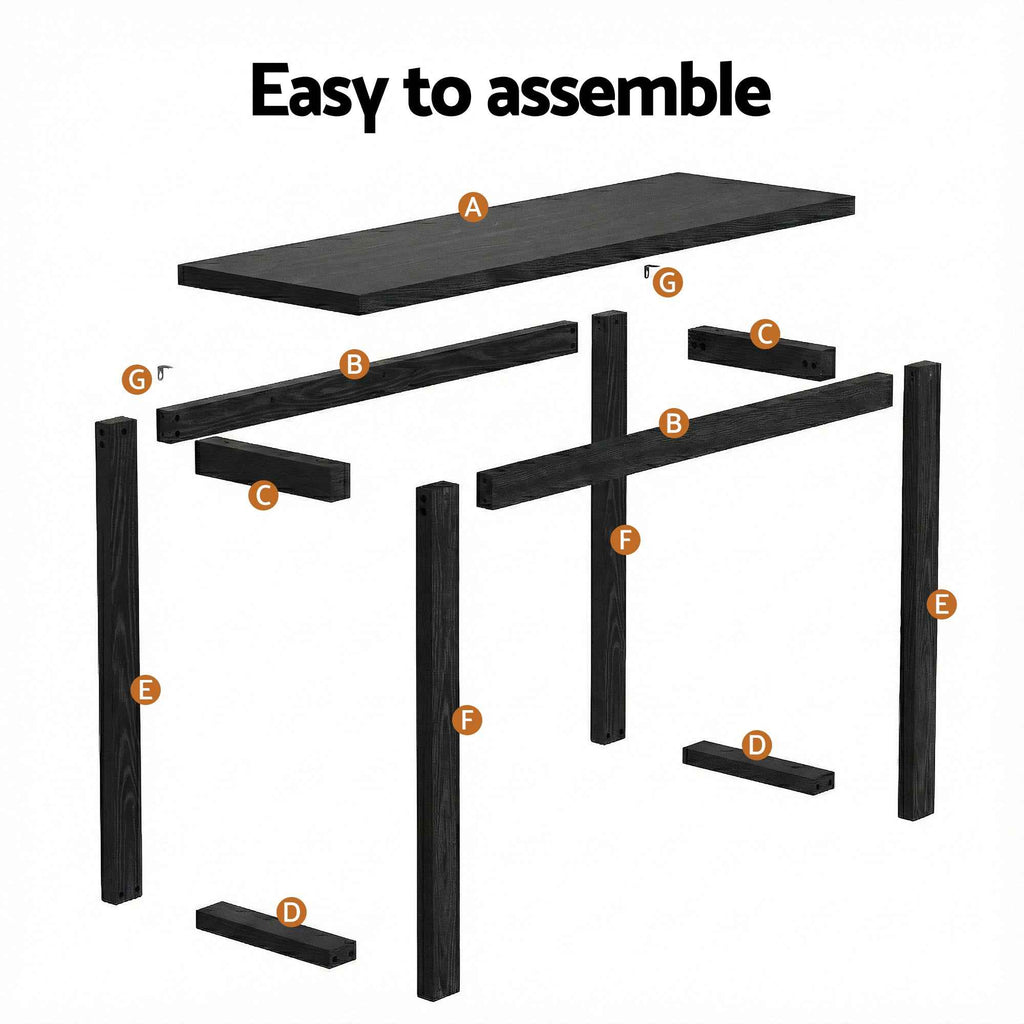 Artiss Console Table 110CM Black