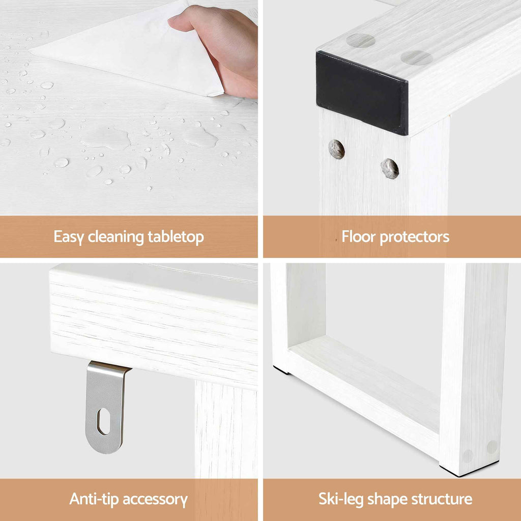 Artiss Console Table 110CM White