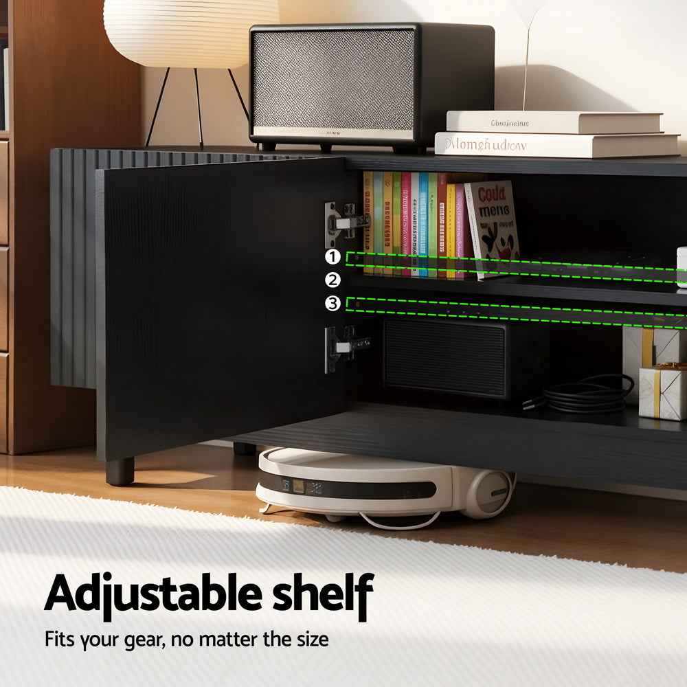 Artiss TV Unit Entertainment Unit Storage Cabinet 180cm Black