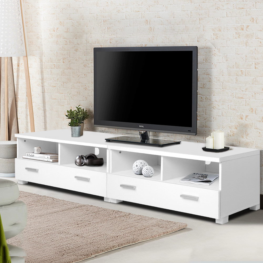 Artiss TV Stand Entertainment Unit with Drawers - White