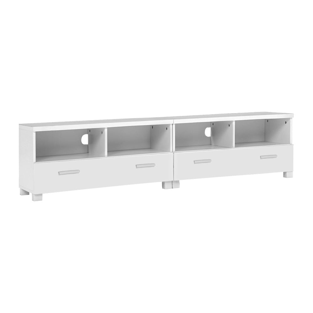 Mueble de TV Artiss con cajones, unidad de entretenimiento, color blanco 