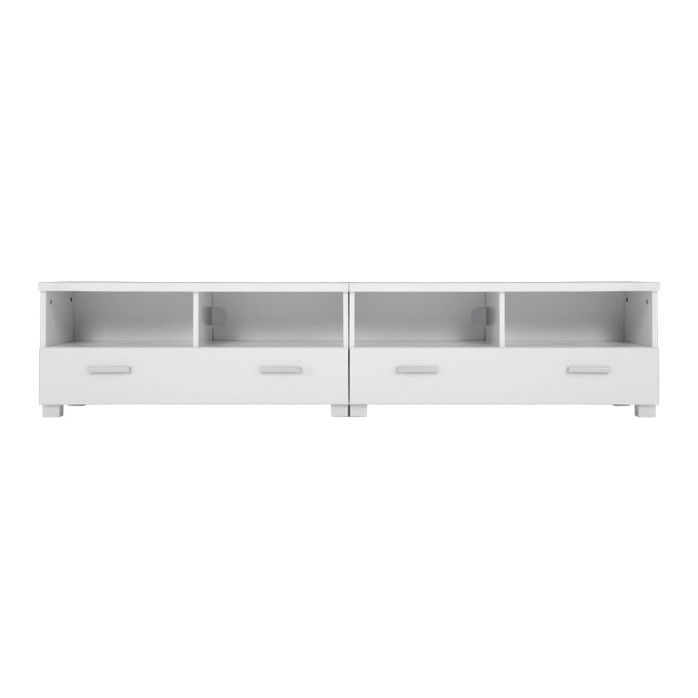 Mueble de TV Artiss con cajones, unidad de entretenimiento, color blanco 