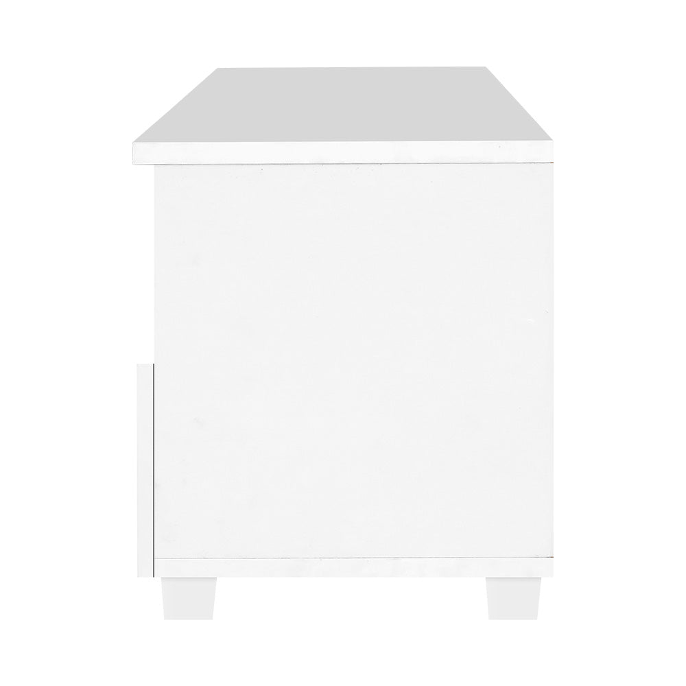 Mueble de TV Artiss con cajones, unidad de entretenimiento, color blanco 