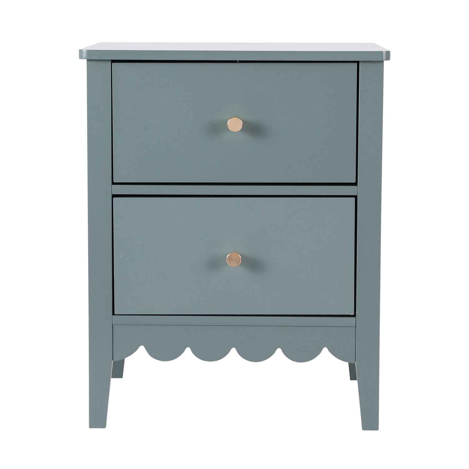 Artiss Bedside Table 2 Drawers Bedroom Storage Nightstand Green