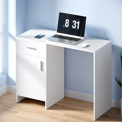 Artiss Computer Desk Drawer Cabinet White 100CM