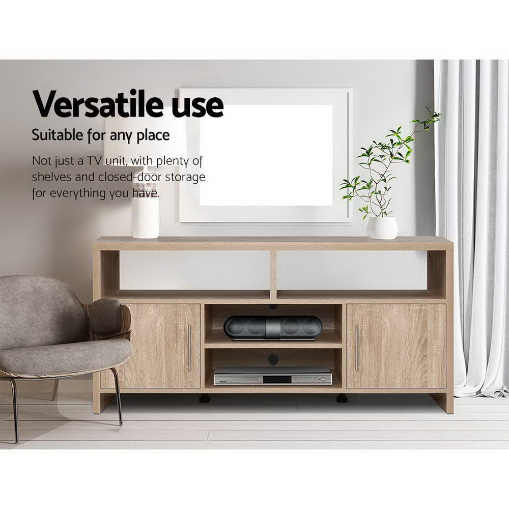 Artiss TV Cabinet Entertainment Unit 140cm Oak Ken