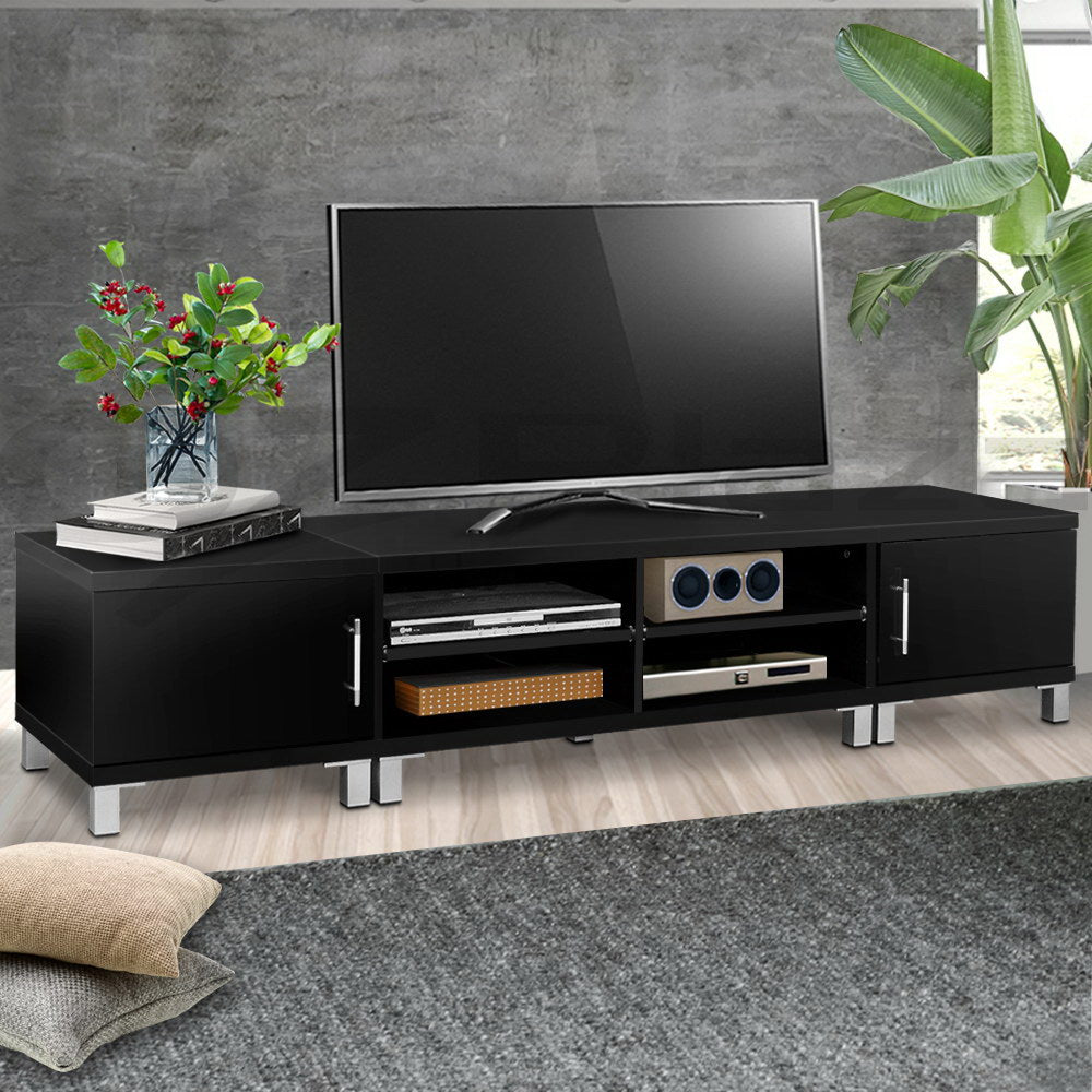 Artiss TV Cabinet Entertainment Unit 190cm Black Danson