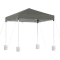 Instahut Gazebo 2x2m Outdoor Patio Garden Marquee Shade w/ Base Pods Grey