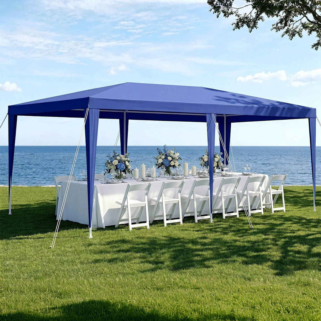 Instahut Gazebo 3x6m Wedding Party Marquee Tent Outdoor Event Camping Canopy Shade Blue