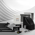 Lockmaster Automatic Sliding Gate Opener Kit 20W Solar Panel Electric 6M 600KG - YDS.com.au