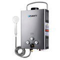 Devanti Portable Gas Water Heater LPG System Grey