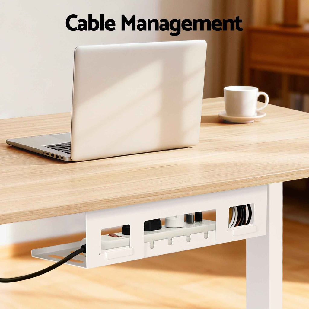 Artiss Standing Desk Motorised Touch Control Electric Oak 140CM