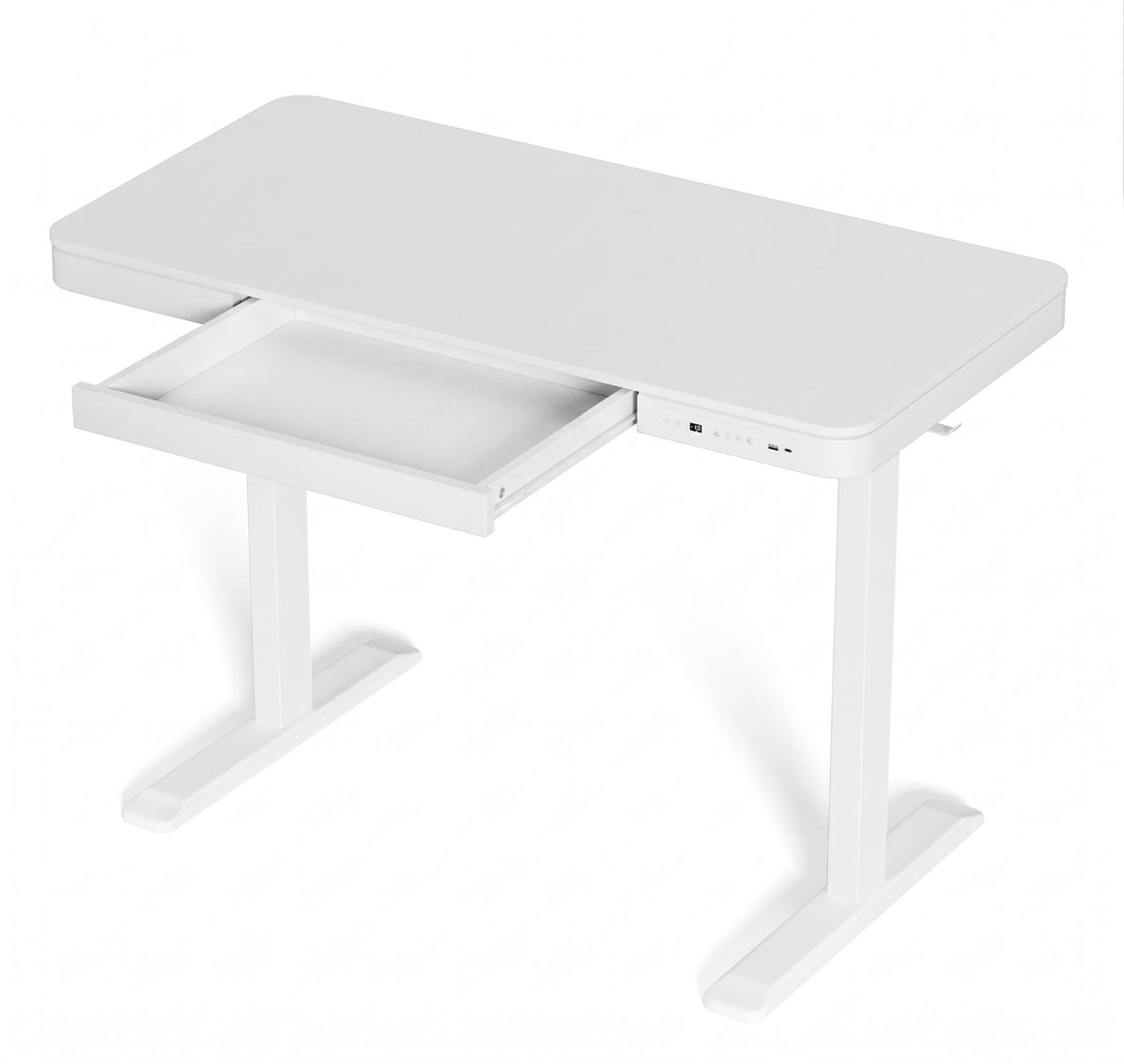 Artiss Standing Desk Motorised Electric Desks Drawer 120CM White