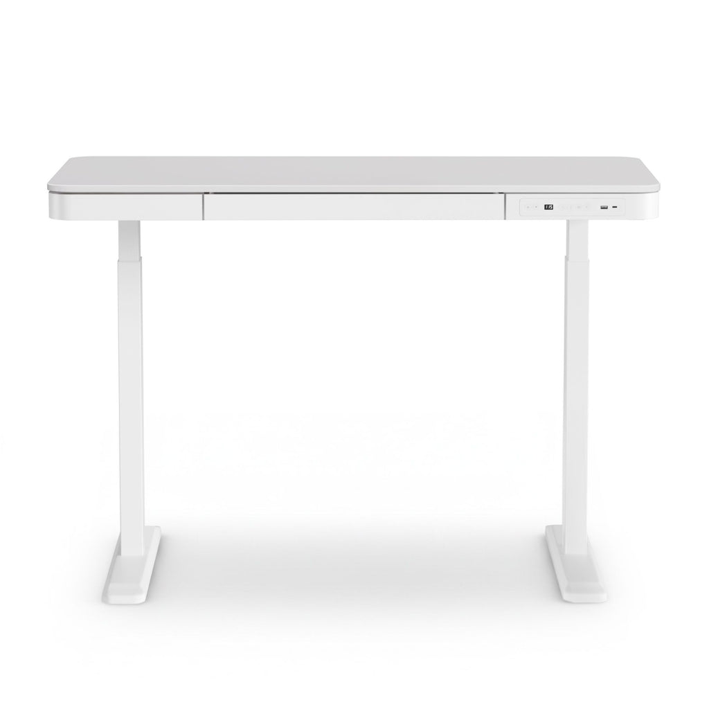 Artiss Standing Desk Motorised Electric Desks Drawer 120CM White