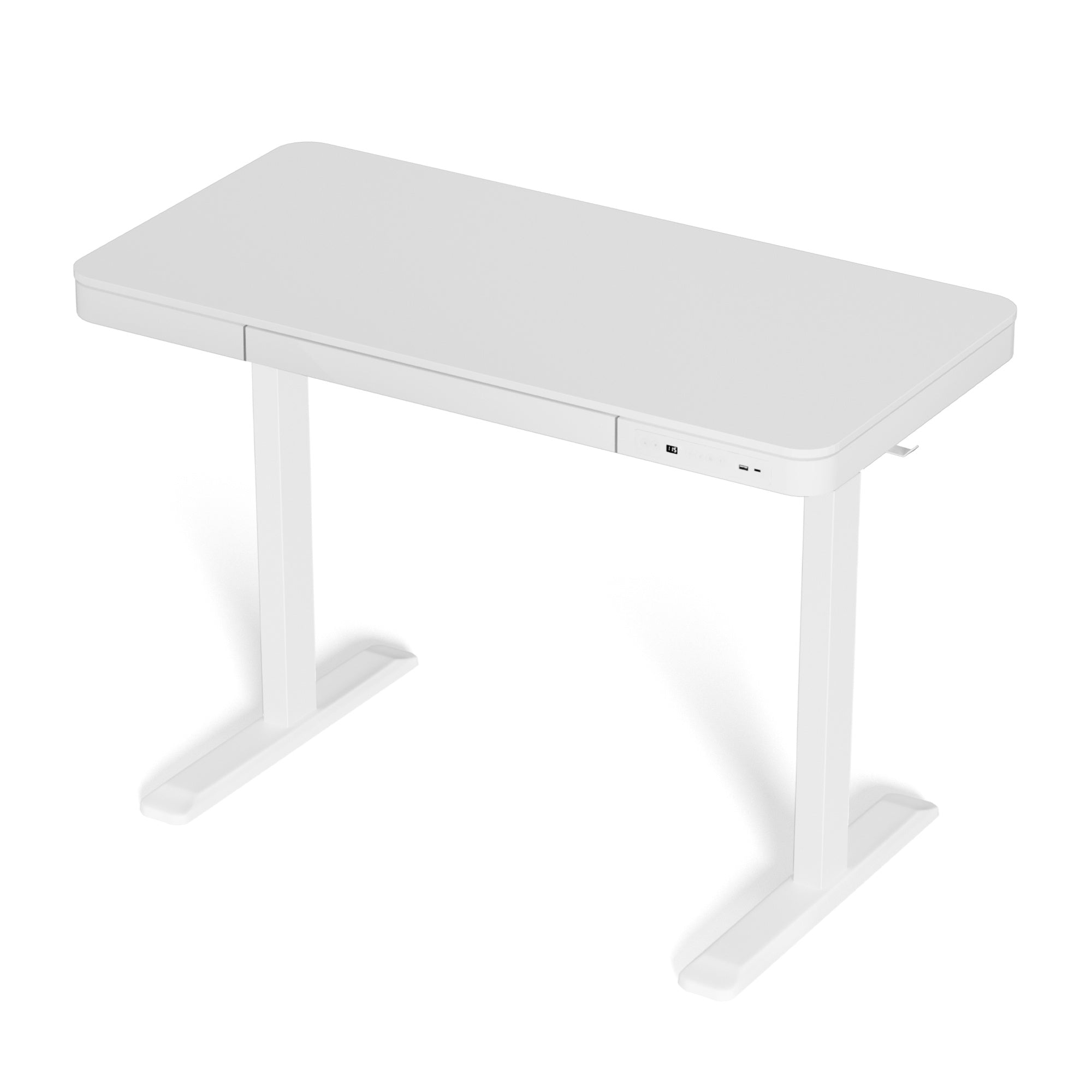 Artiss Standing Desk Motorised Electric Desks Drawer 120CM White - YDS.com.au