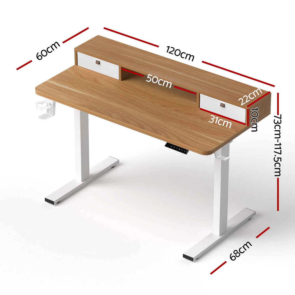 Artiss Electric Standing Desk Height Adjustable Sit Stand Desk Home Office