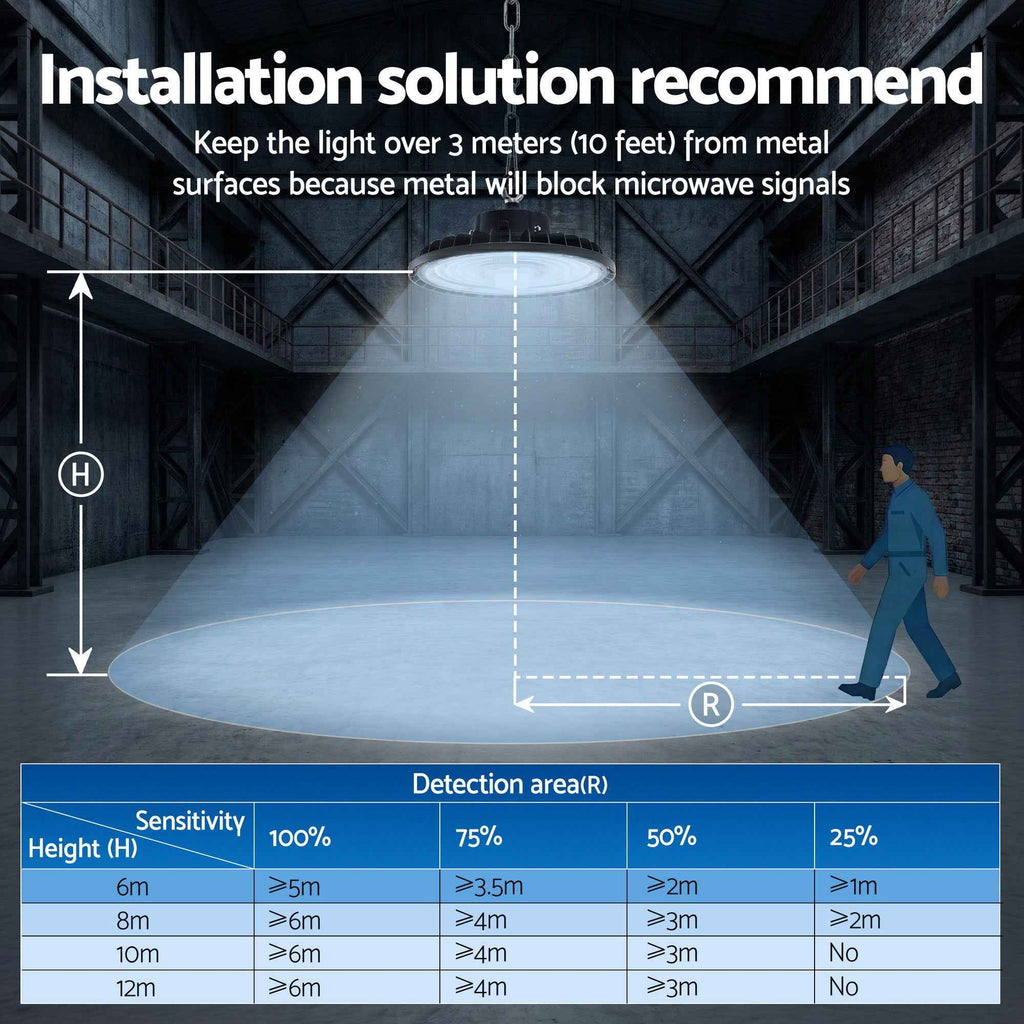 Leier 150W UFO LED High Bay Light Motion Sensor