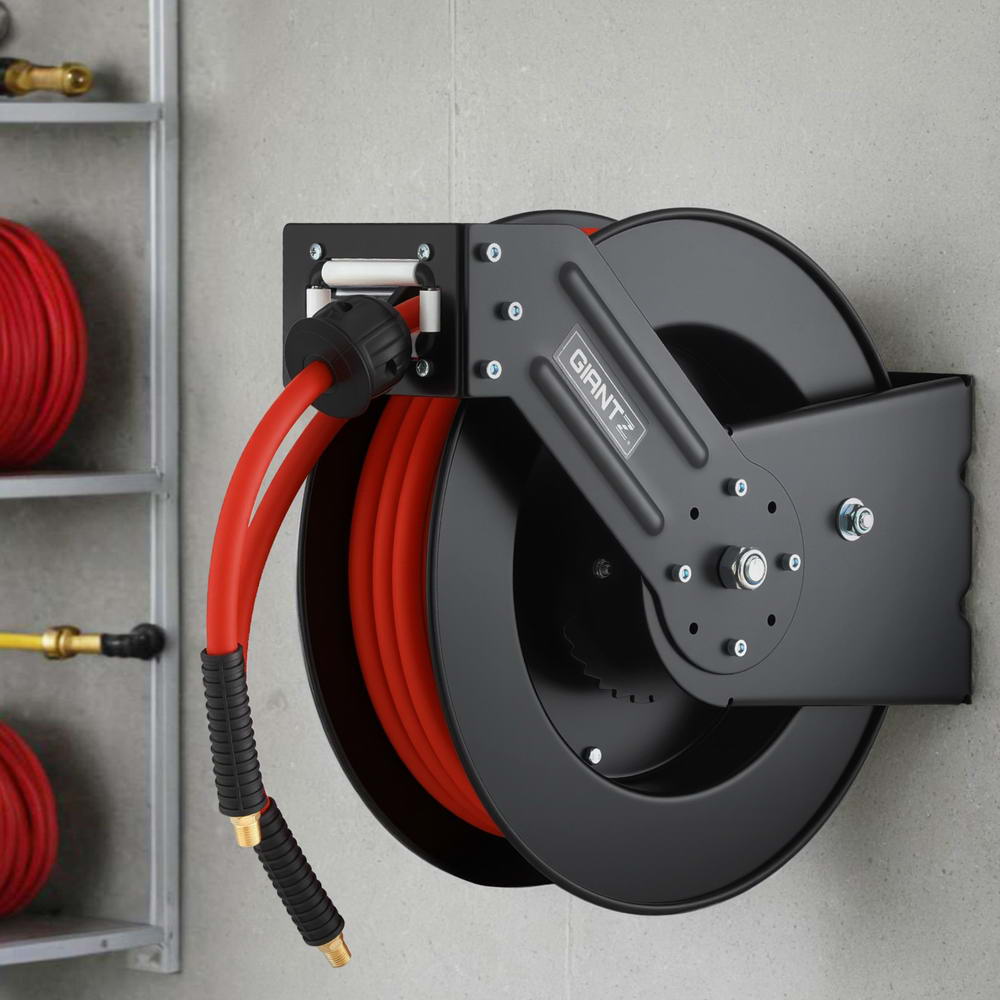 Giantz Air Hose Reel 3/8 IN x 15m Retractable Air Hose 300PSI