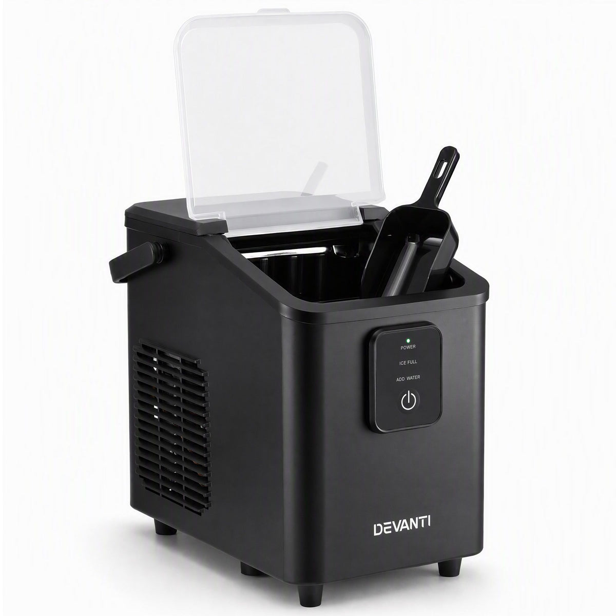 Devanti Ice Maker 11-12kg Portable Bullet Cube Machine Black