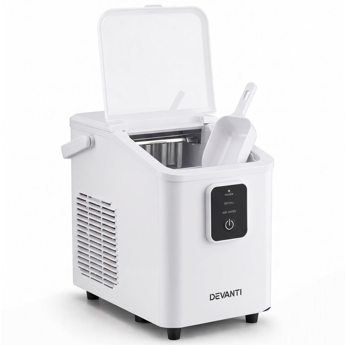 Devanti Ice Maker 11-12kg Portable Bullet Cube Machine White