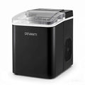 Devanti Ice Maker Machine Portable 12kg Countertop w/Self Cleaning 1.2L Black