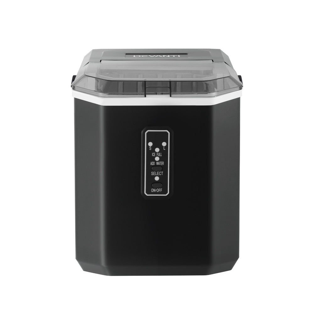 Devanti 12kg Ice Maker Machine 1.3L w/Scoop Holder Black - YDS.com.au
