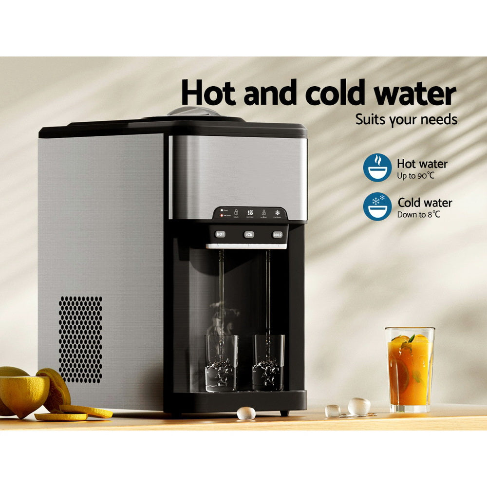 Devanti 20kg Ice Maker Machine with Water Dipenser - YDS.com.au