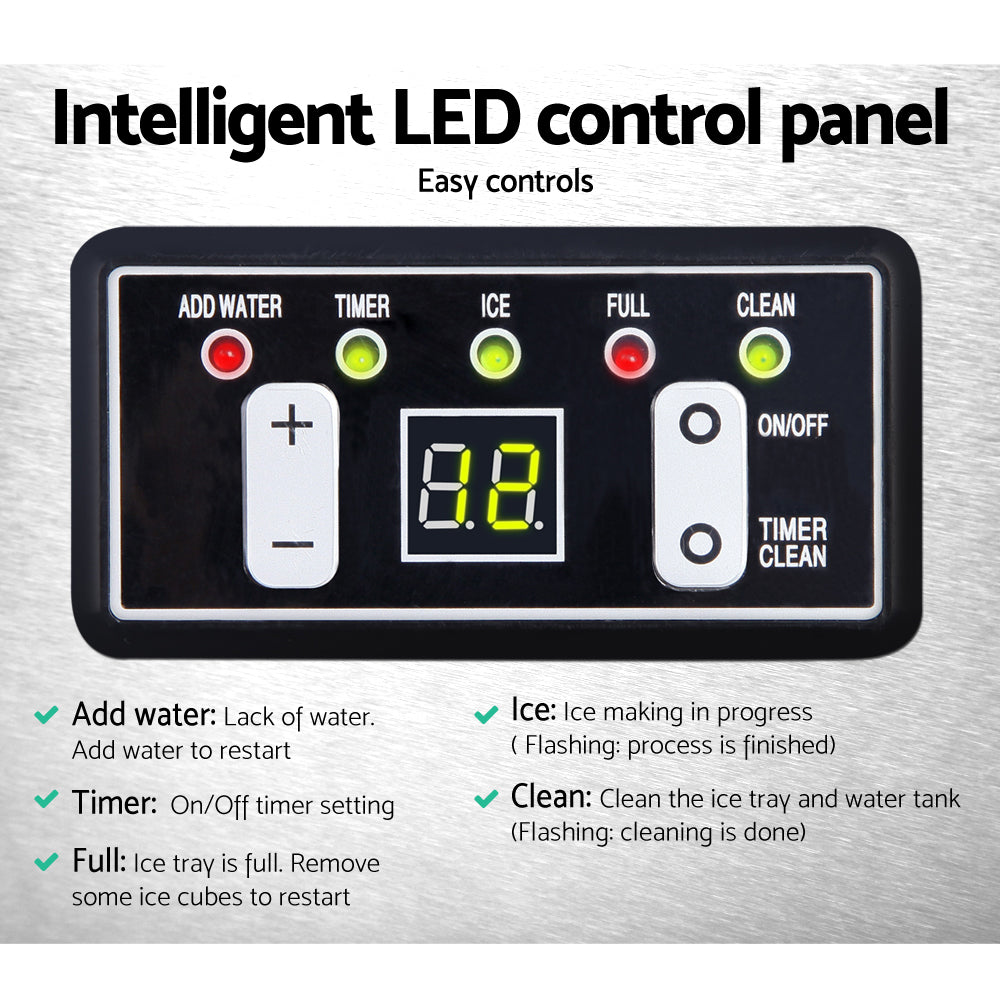 Devanti 60kg Commercial Ice Maker Machine - YDS.com.au