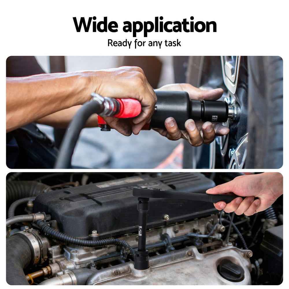 Giantz 30Pc 1/2" Drive Socket Set Cr-V Steel 8-32mm Workshop Repair