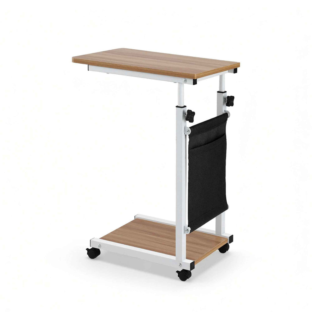 Artiss Laptop Desk Height Adjustable Mobile Workstation Computer Desks 48CM Oak