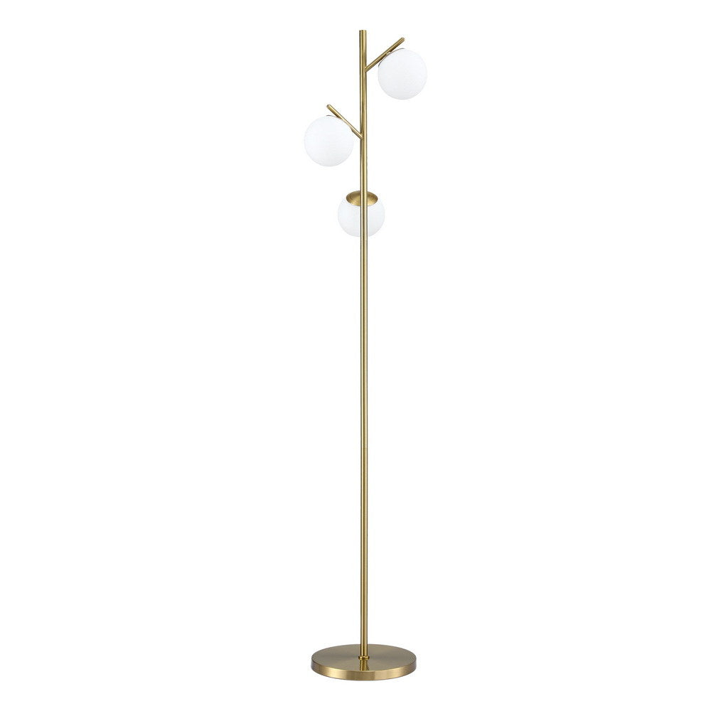 Artiss 3-Light Tree Floor Lamp 165cm Tall Standing Light with Sphere Glass Shades for Modern Homes - YDS.com.au