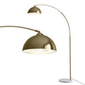 Artiss Modern Arched Floor Lamp Gold Brass Standing Heavy-Duty Marble Base for Living Room Bedroom - YDS.com.au