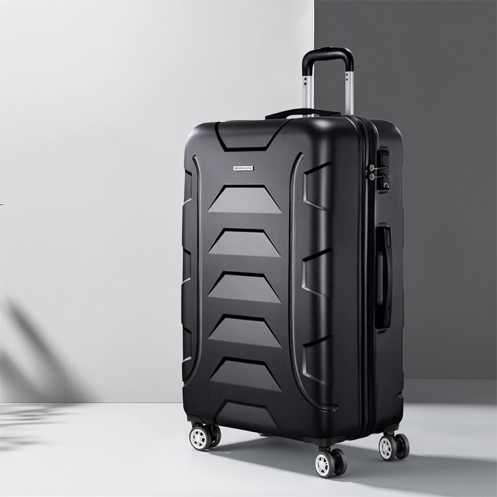 Maleta de viaje con ruedas Wanderlite de 28" y 75 cm con estuche rígido TSA y correas ligeras