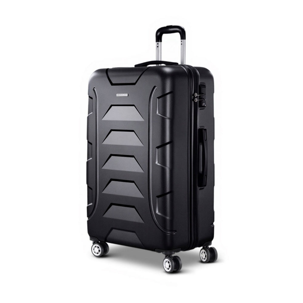 Maleta de viaje con ruedas Wanderlite de 28" y 75 cm con estuche rígido TSA y correas ligeras
