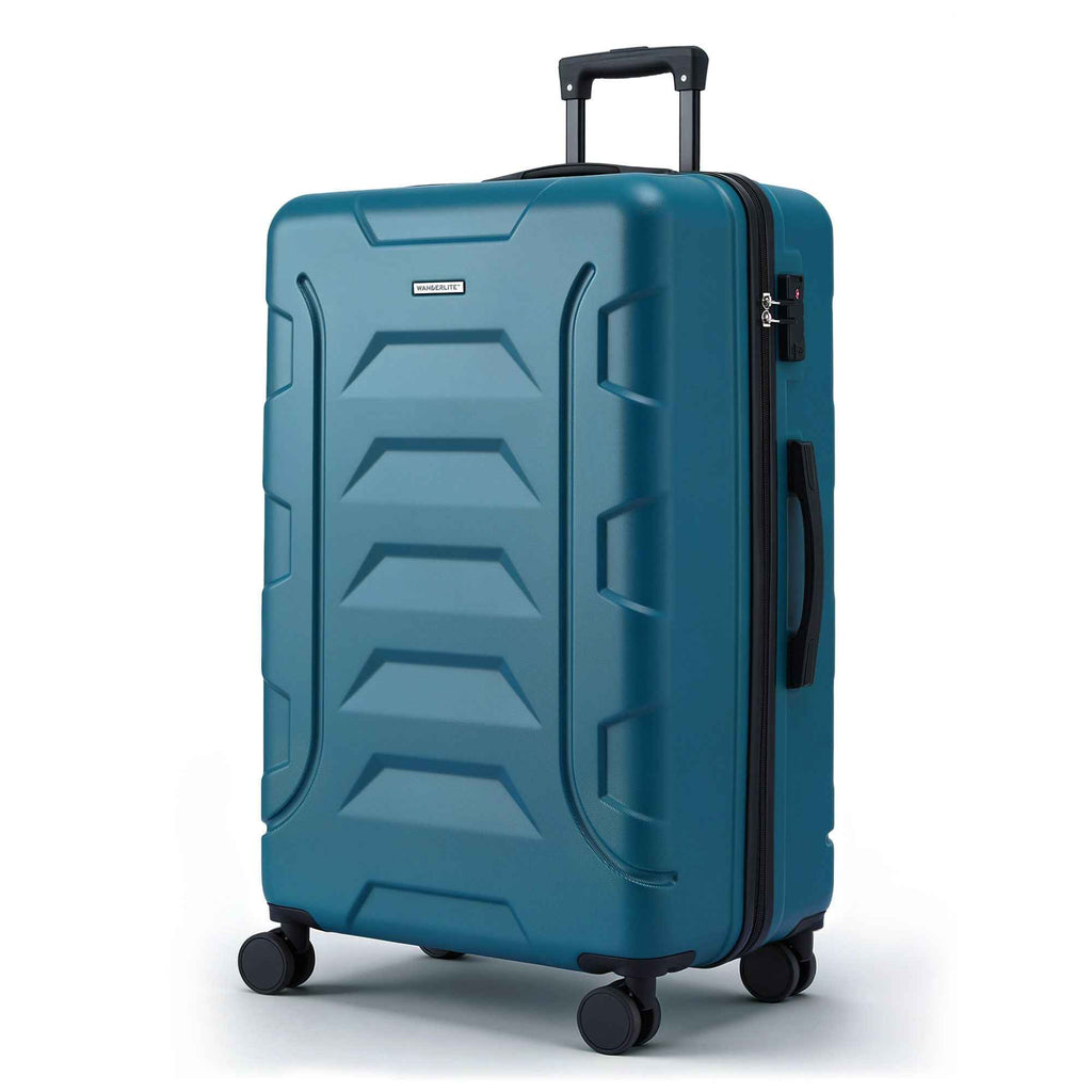 Wanderlite 28" Luggage Suitcase Trolley Travel TSA Lightweight Hard Case Teal