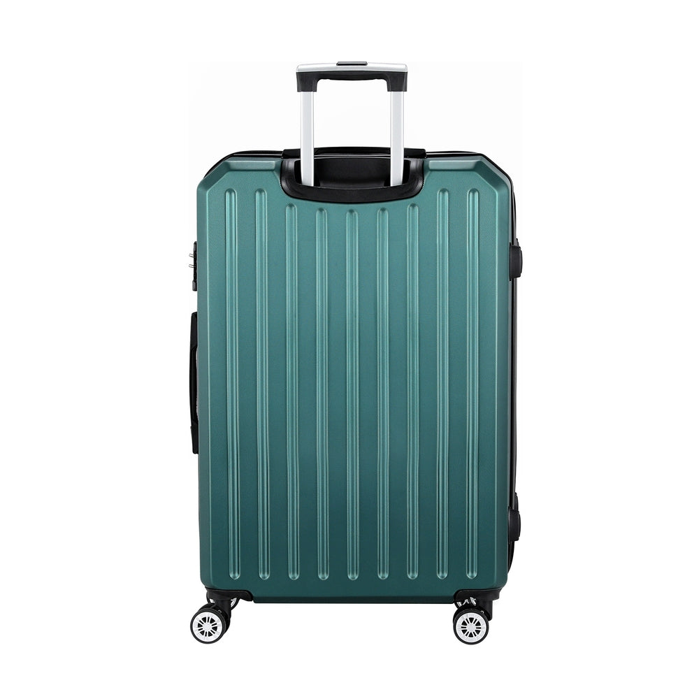 Wanderlite 28" 75cm Luggage Trolley Travel Suitcase Carry On Storage TSA Hardshell Atrovirens