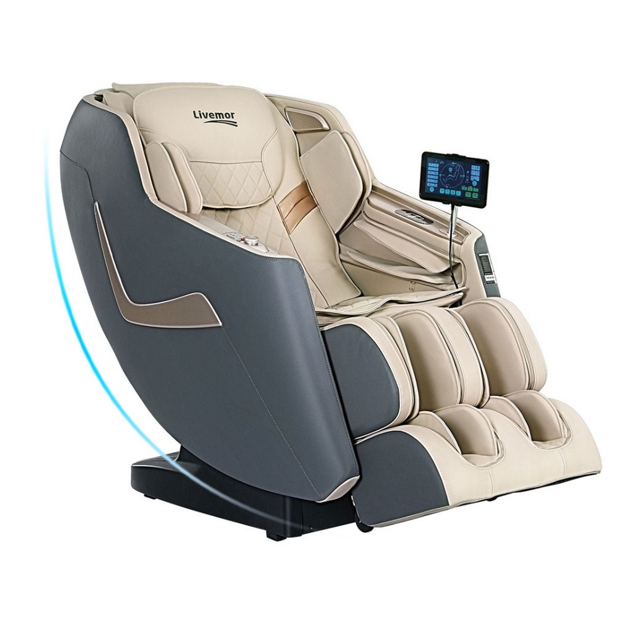 Sillón de masaje reclinable eléctrico Livemor para el hogar, masajeador 3D Opal