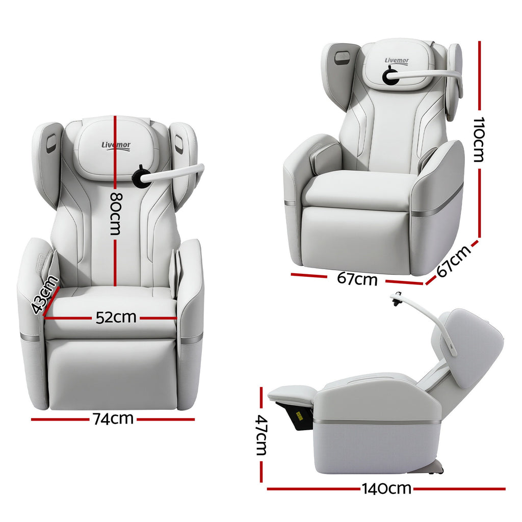 Livemor Massage Chair Electric Vibration Recliner Chair ZENO