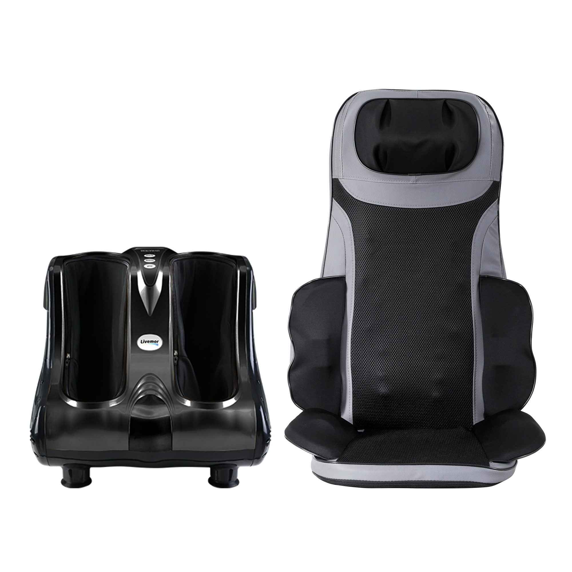 Livemor Massage Cushion Heating Massage Seats With Calf Foot Massager
