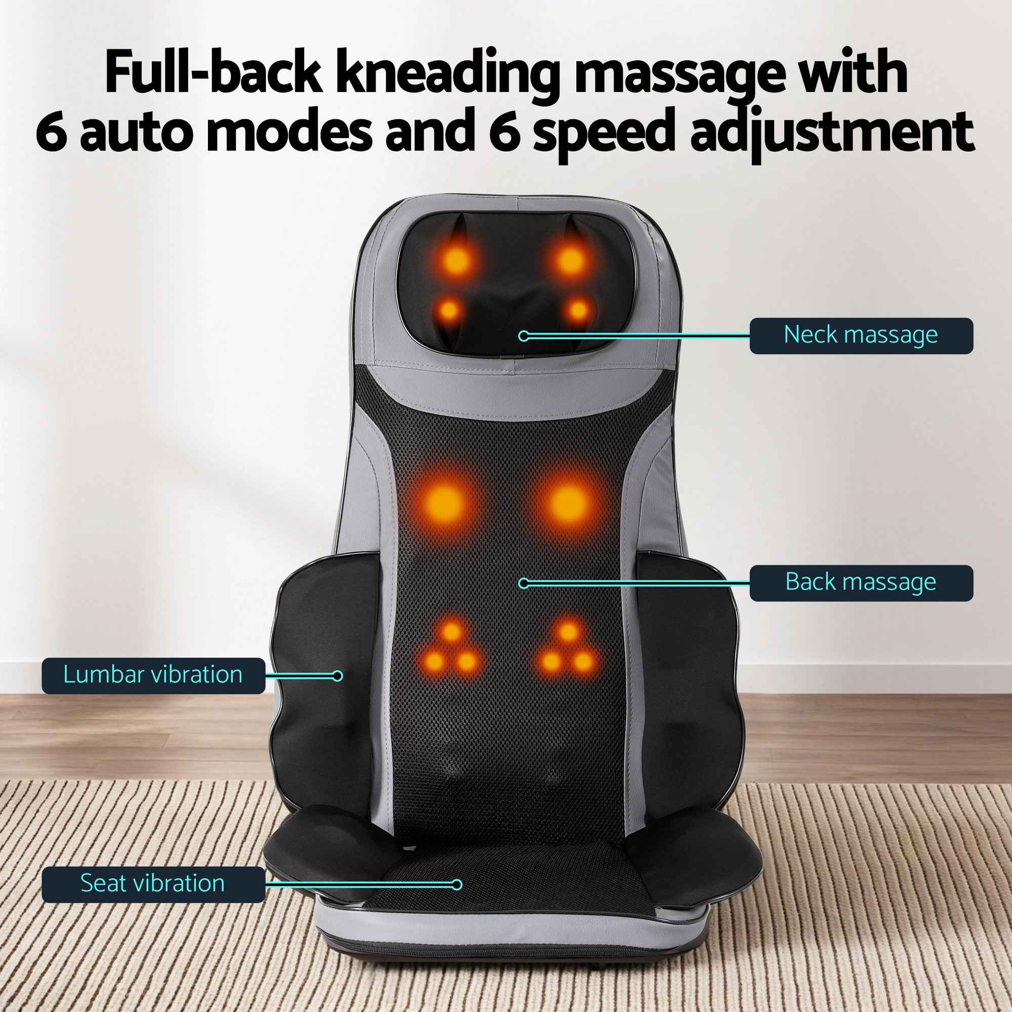 Livemor Massage Cushion Heating Massage Seats With Calf Foot Massager