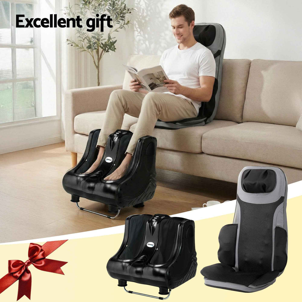 Livemor Massage Cushion Heating Massage Seats With Calf Foot Massager