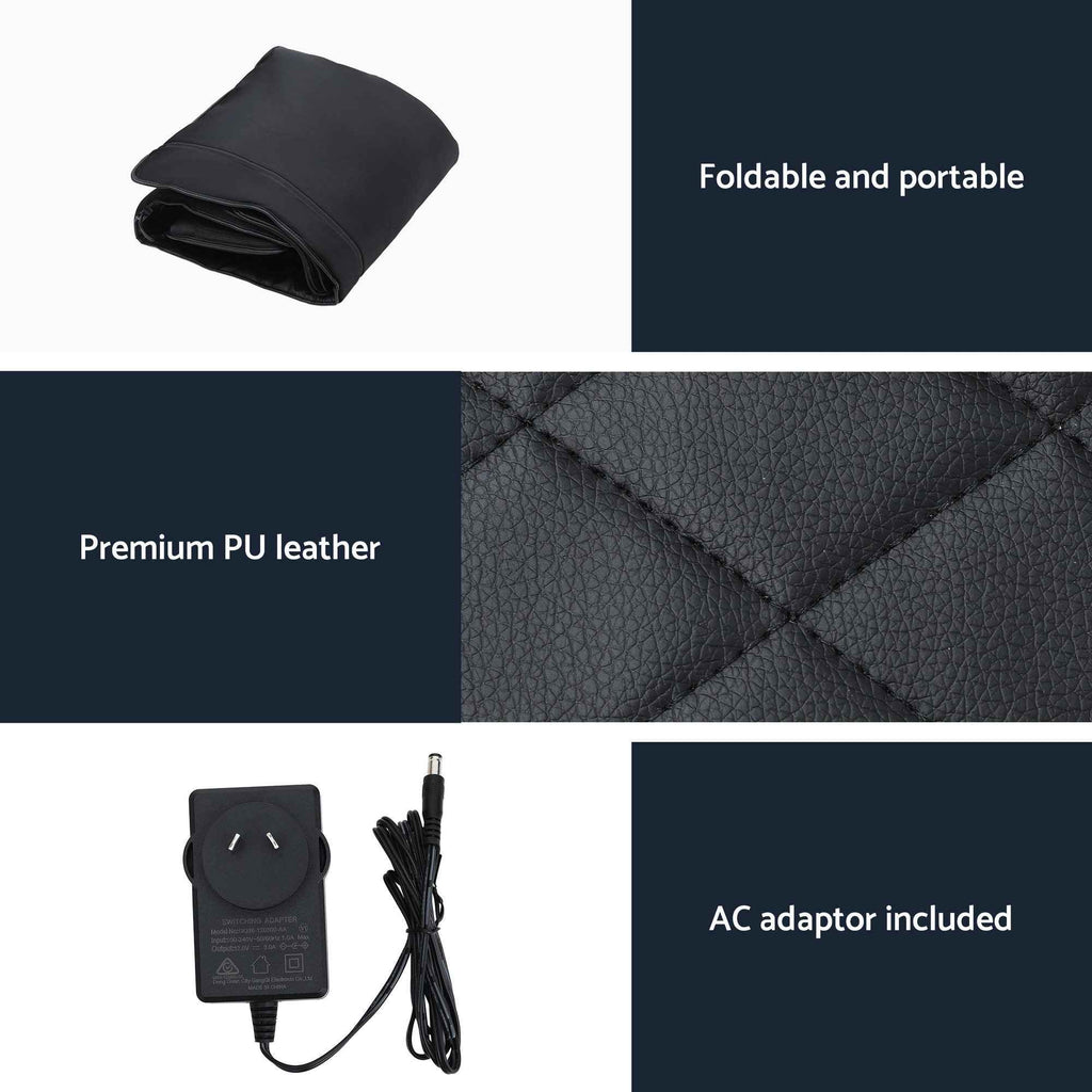 Livemor Massage Mat Heated Kneading Neck Massager Lumbar Airbag Stretch
