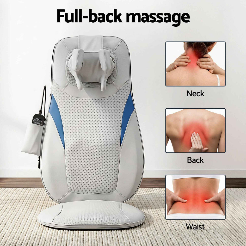 Livemor Full Back Massage Cushion 3D Kneading Heating Massage Seats