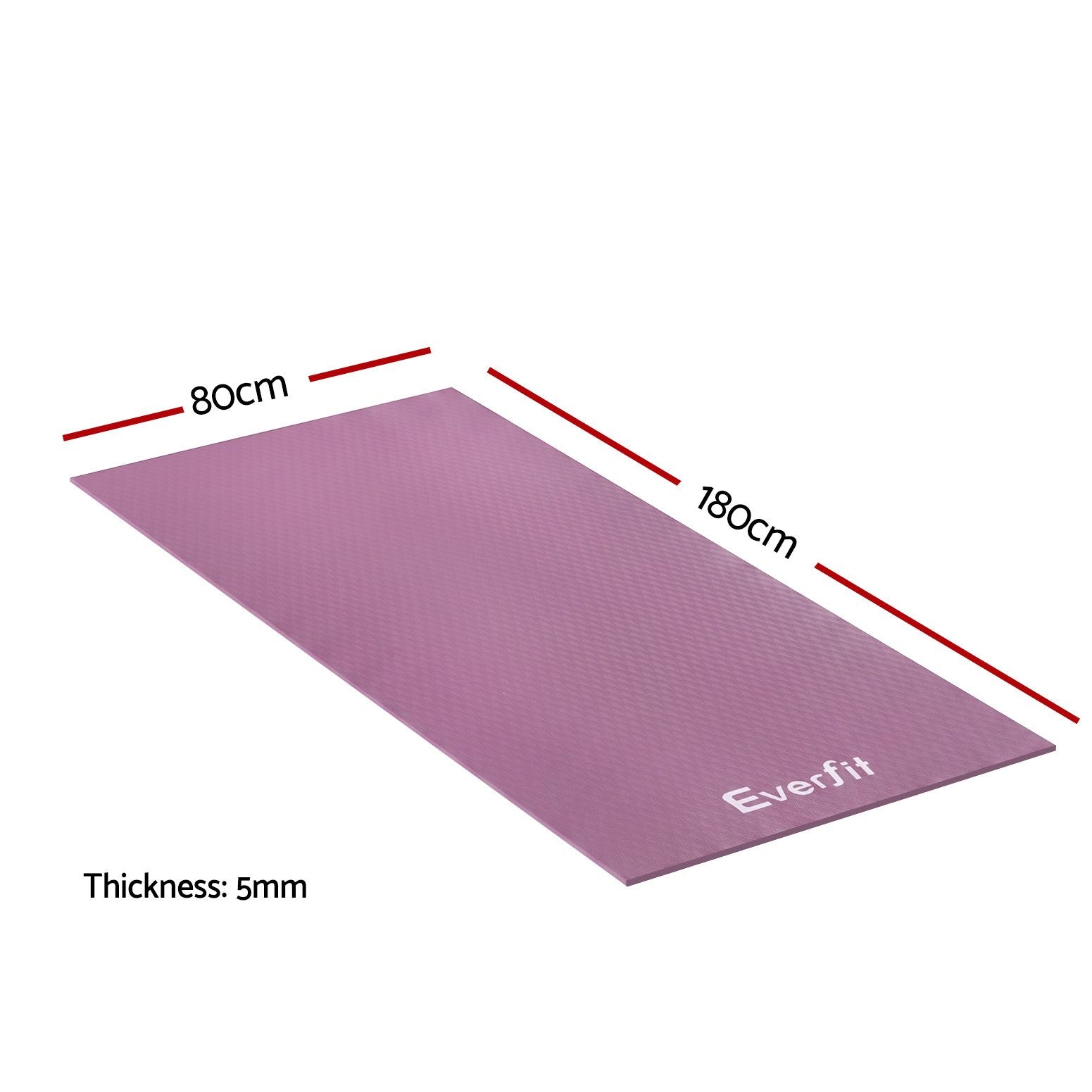 Everfit Exercise Equipment Mat 1.8M Treadmill Floor Rug Home Gym Fitness Purple