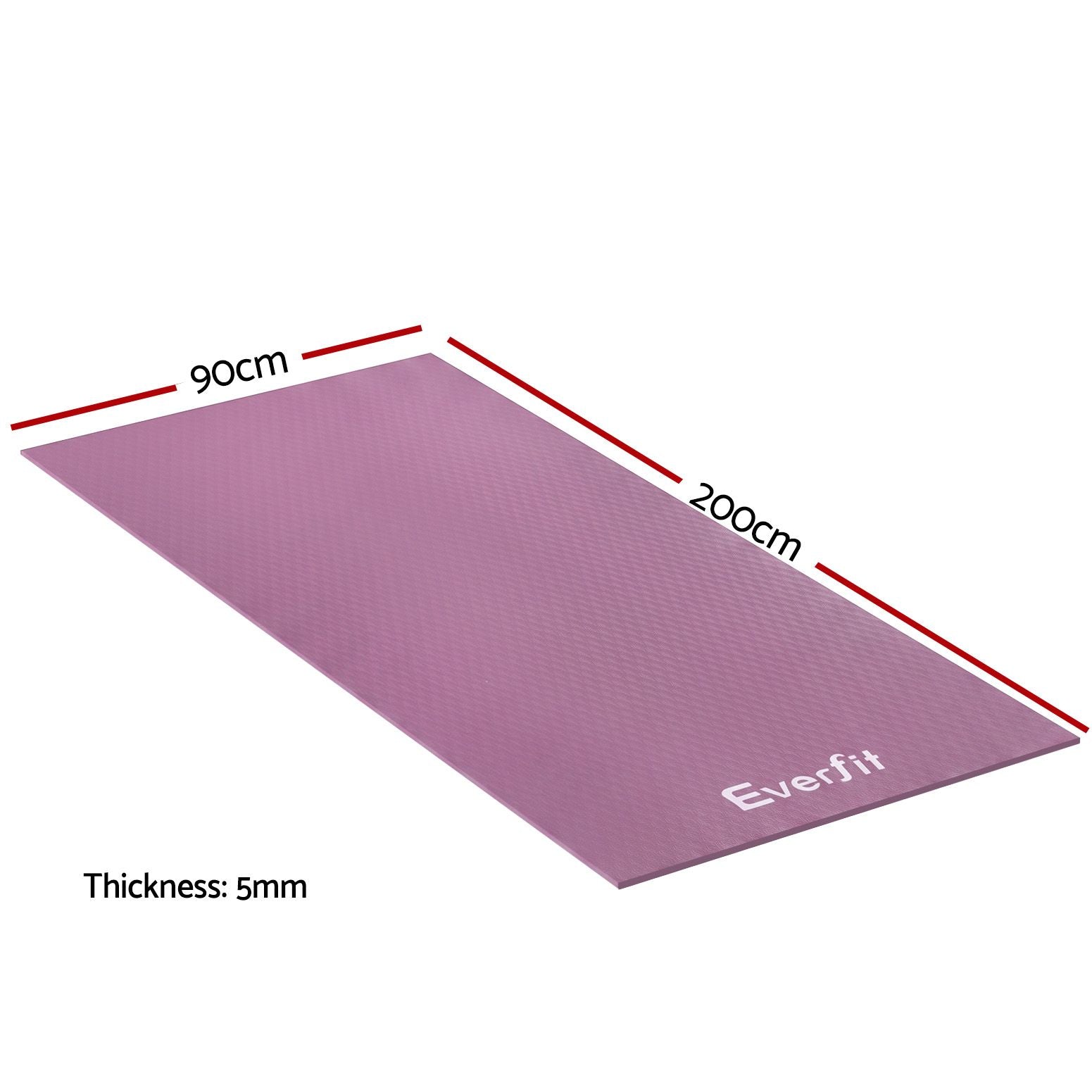 Everfit Exercise Equipment Mat 2M Treadmill Floor Rug Home Gym Fitness Purple