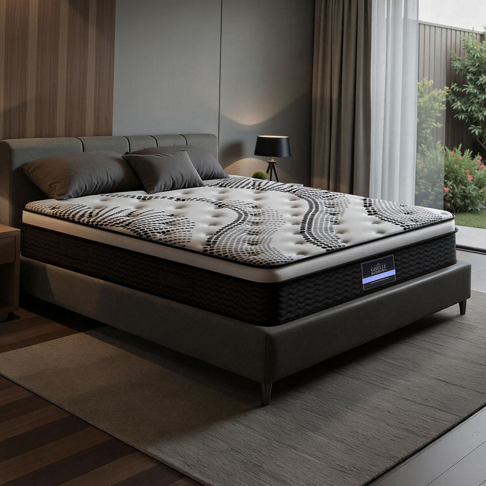Colchón Giselle de 32 cm con parte superior europea y cama tamaño king