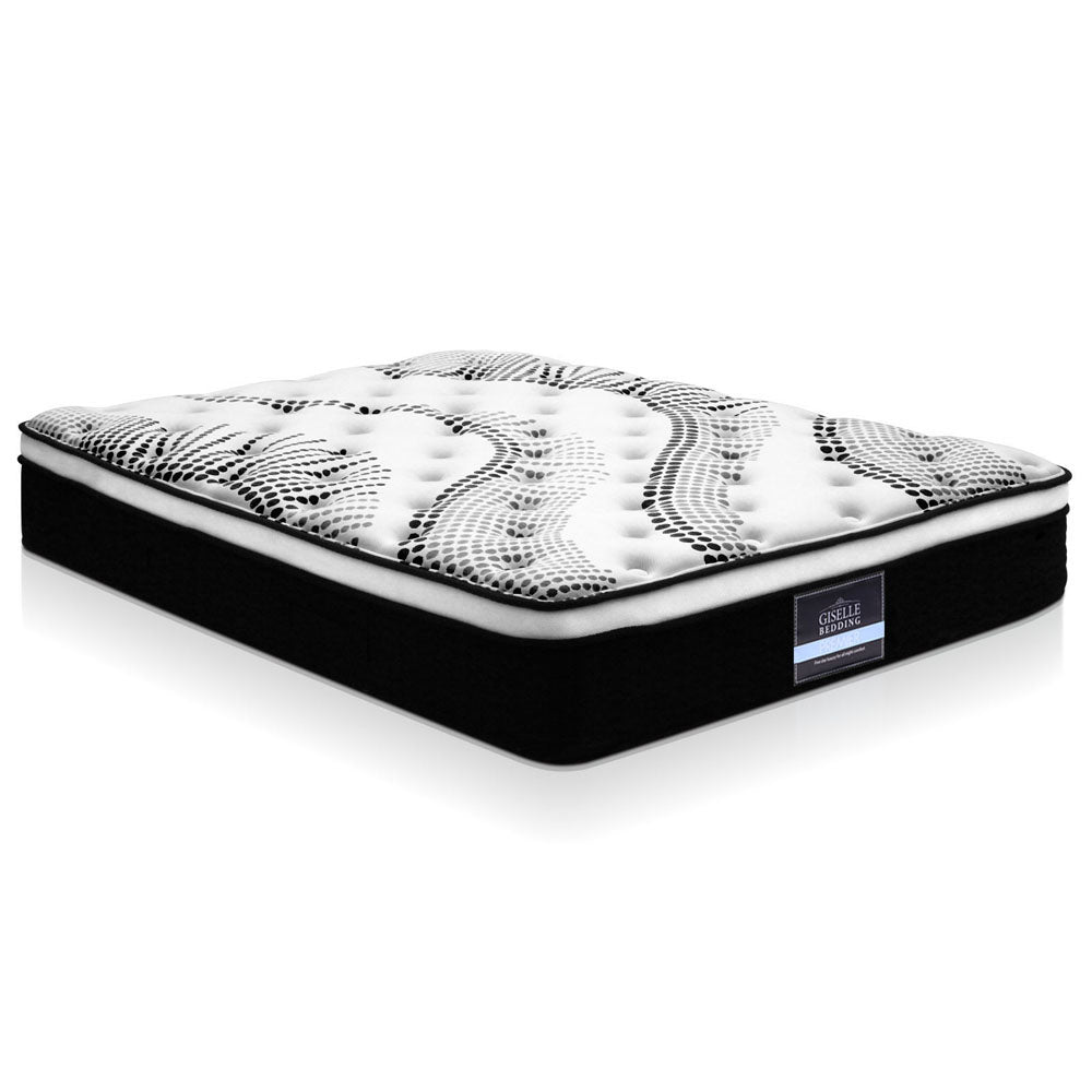Colchón Giselle de 32 cm con parte superior europea y cama tamaño king